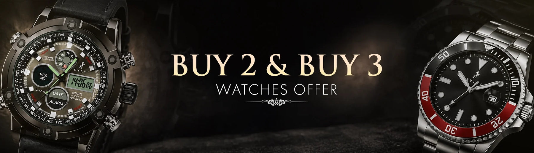 Buy 2 & Buy 3 Watches Offer