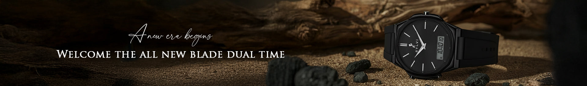 Black watch with digital display on a dark background