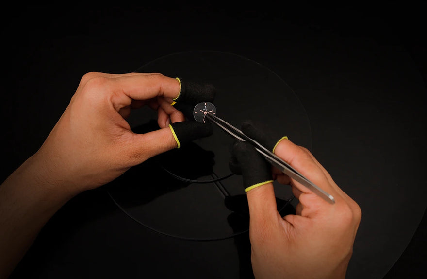 Sylvi Bella Black Steel watch hands, crafted for precise and accurate timekeeping.