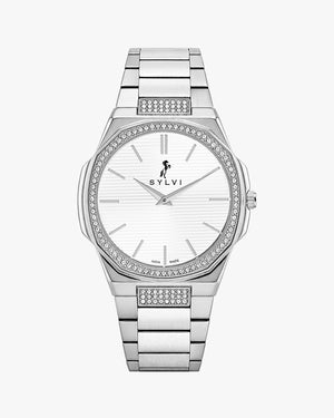 Blade Crystal White Silver Steel