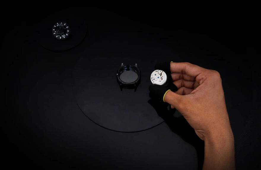 Core X black steel case fitting process