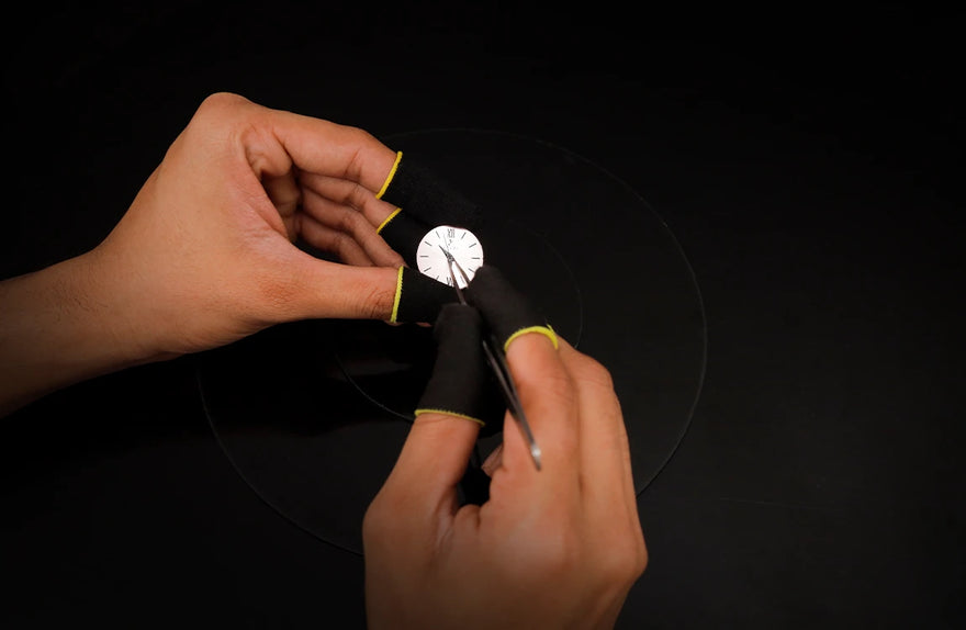 Sylvi Dazzle Blush Pink Steel watch hands, designed for smooth, accurate timekeeping performance.