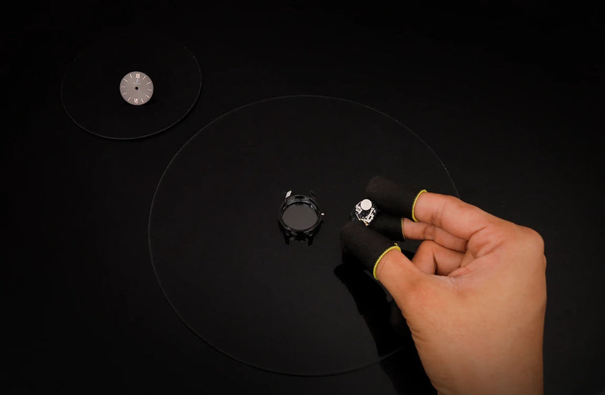 Sylvi Dazzle Deep Black Link watch movement, delivering reliable and consistent performance.