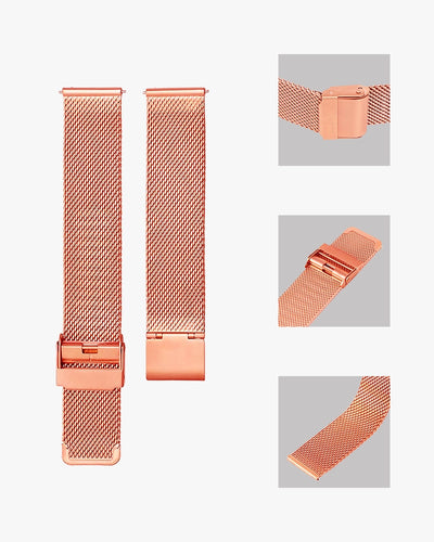 20mm Rosegold Mesh Strap for Watch