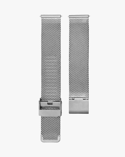 20mm Silver Stainless Steel Mesh Strap for Watch