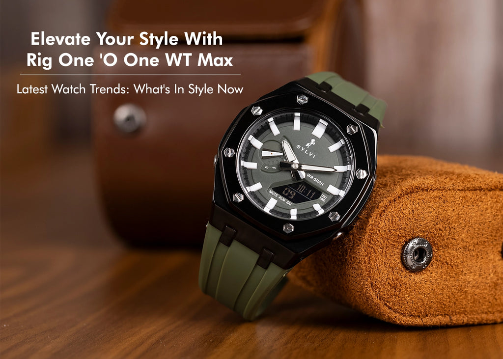 Sylvi Rig One O One WT Max Green Watch - World Time, Auto Light Functionality