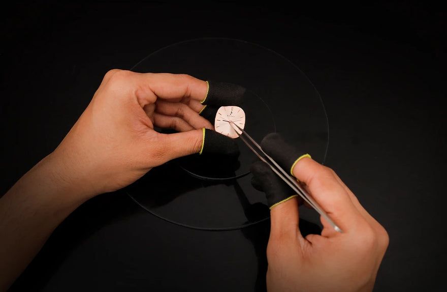 Ellore All-Rosegold Link watch hands, engineered for smooth and reliable motion.