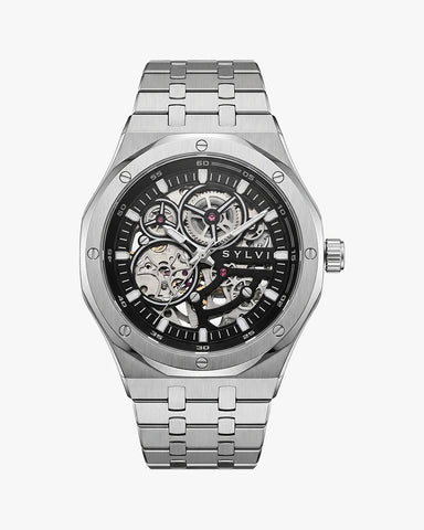 Gravitas Black Silver Steel