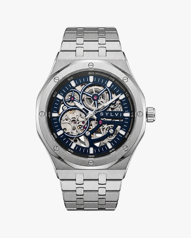 Gravitas Blue Silver Steel