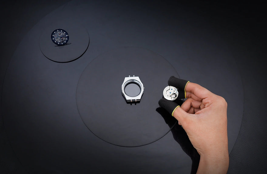 Sylvi Gravitas Blue Silver Steel movement image