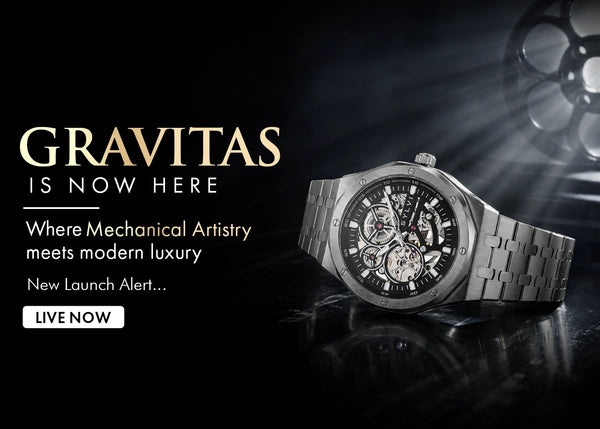 Sylvi Gravitas luxury automatic watch special promotion banner