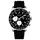 Sylvi LunarDrive black luxury chronograph watch menu display image
