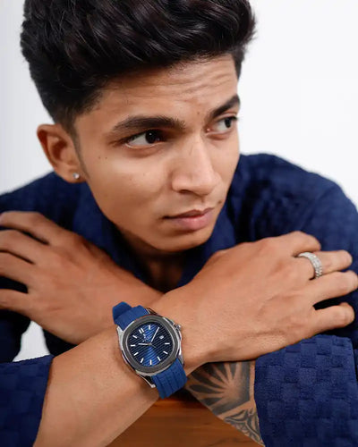 Urbanic Blue Silver Silicone