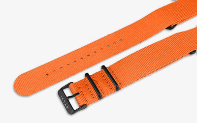 Sylvi 24mm Orange Nylon Strap Features Image