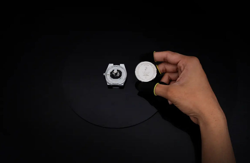 Professional Edge electric watch caseback assembly with solid construction and durable build