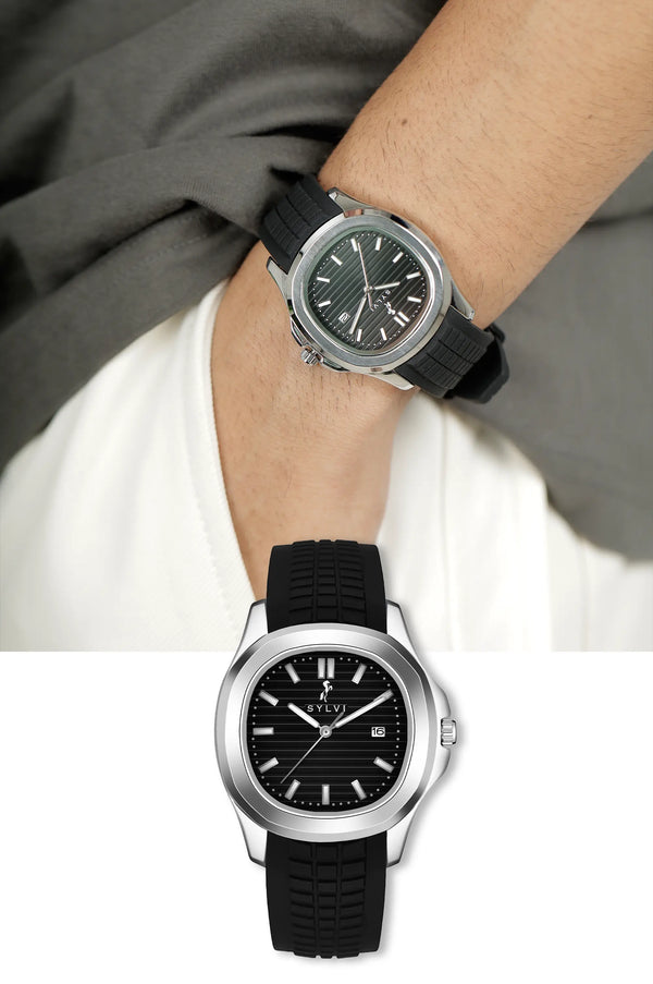 Urbanic Black Silver Silicone