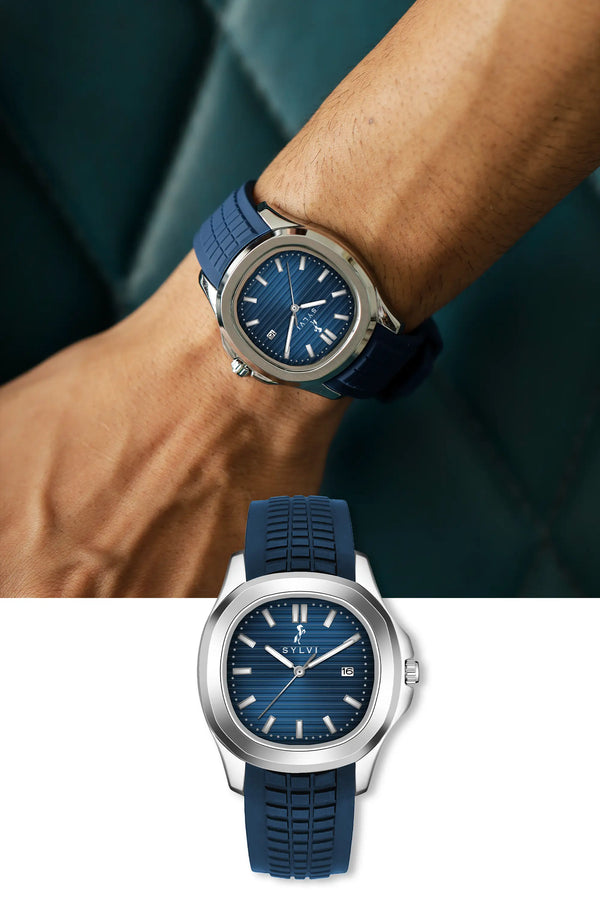 Urbanic Blue Silver Silicone