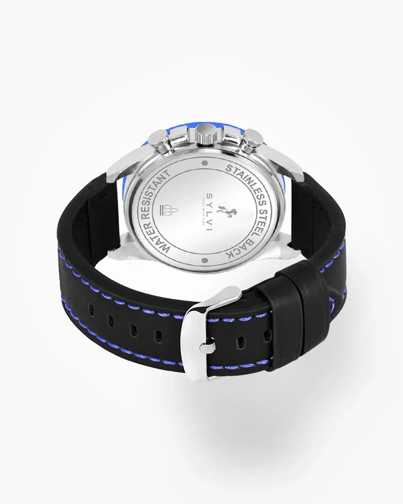 Timegrapher Blue BLK Leather