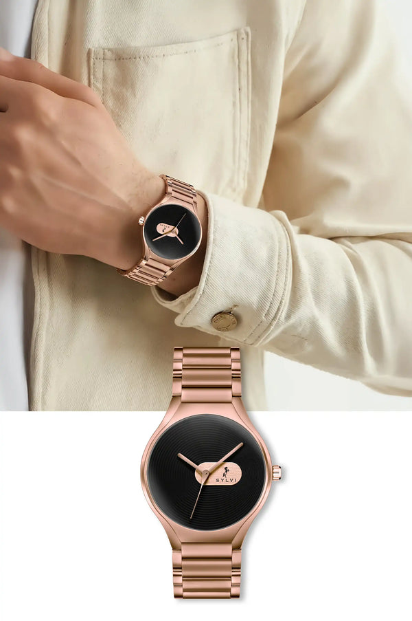 Elegare Black Rosegold Steel
