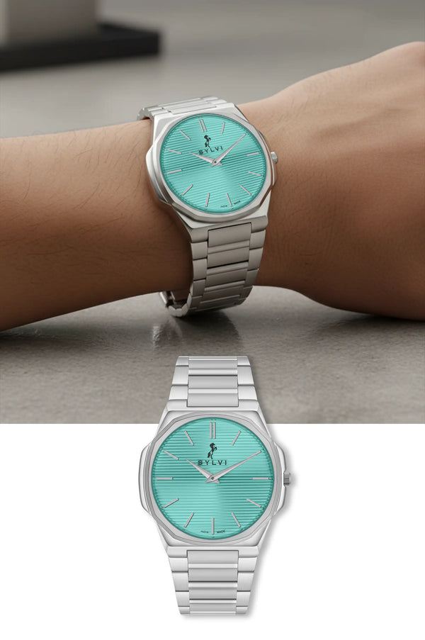 Blade Powder Blue Silver Steel