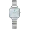 Sylvi Timeora silver watch for ladies with steel strap