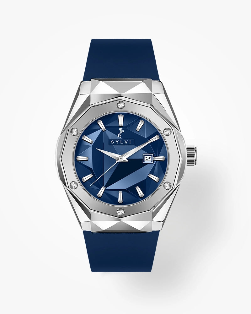 Sylvi Branded Imperial Blue watch with Simple Dial
