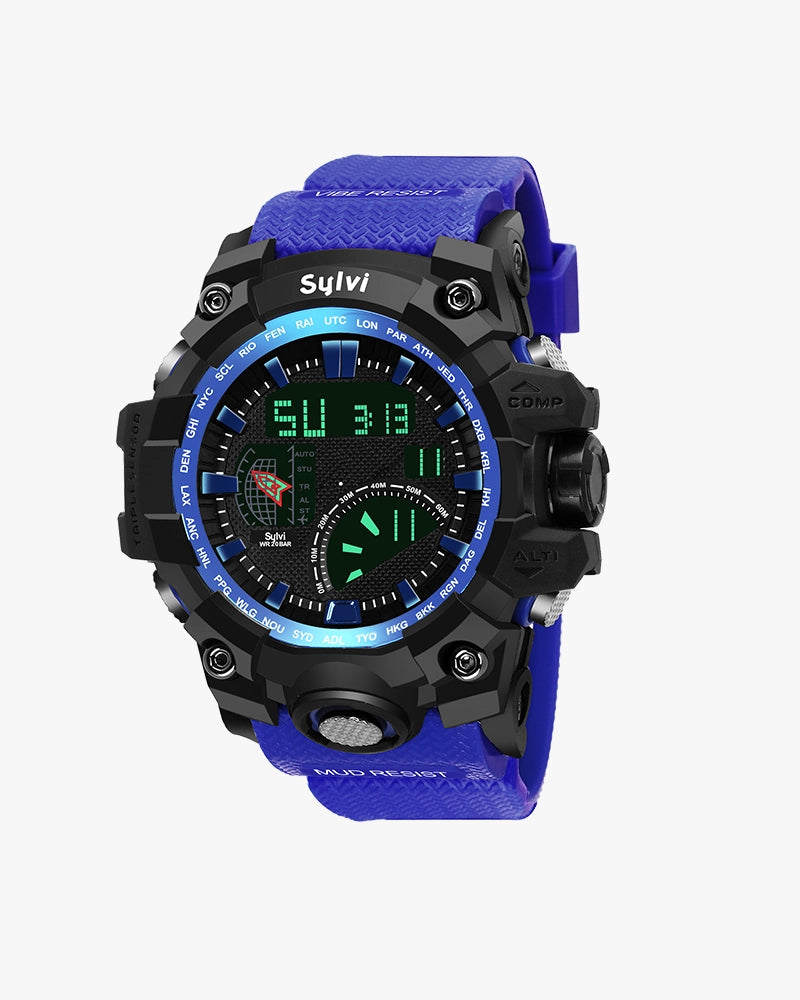 Sylvi blue dial men's watch – main product image
