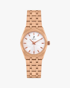 Sia White Rosegold Steel