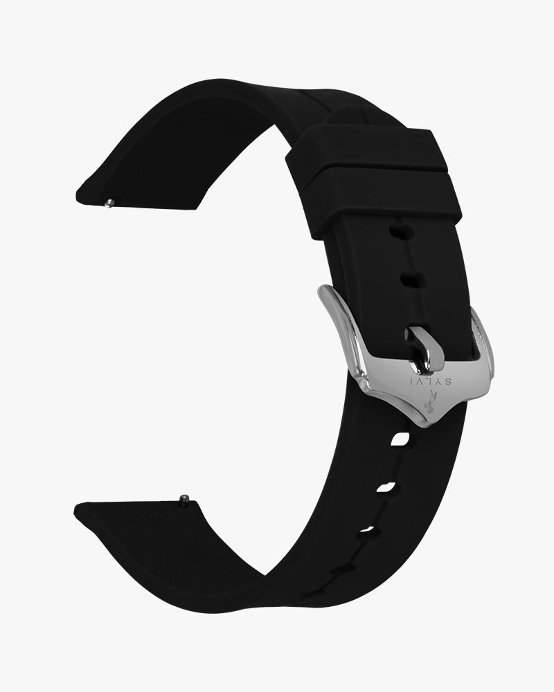 Sylvi 20mm Silicone Strap for Watch Smooth and Comfortable