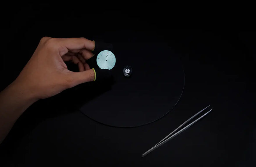 Specter blue watch dial setup with clean structure and modern visual appeal