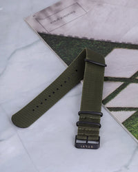 24mm Green Nylon Strap