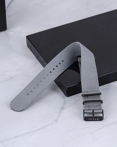 24MM Grey Nylon Strap