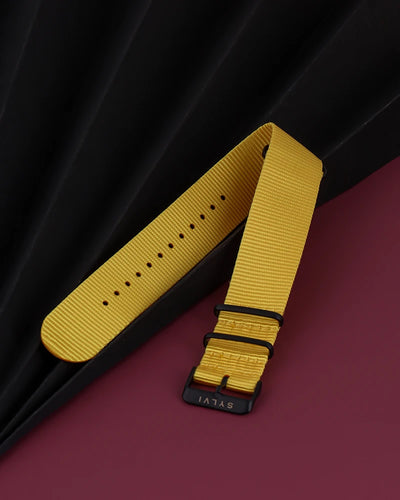 24mm Yellow Nylon Strap