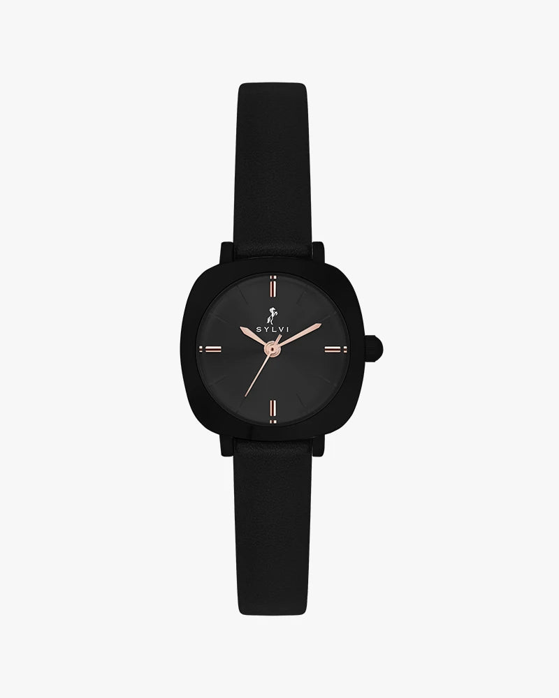 Sylvi Bella Black-Black-Black Analog Watch For Women