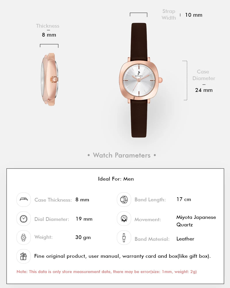 Sylvi Bella White-Rosegold-Coffee Analog Watch For Women