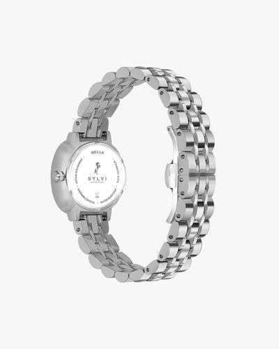 Sylvi Bella White-Silver-Silver Analog Watch For Women