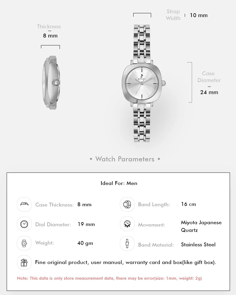 Sylvi Bella White-Silver-Silver Analog Watch For Women