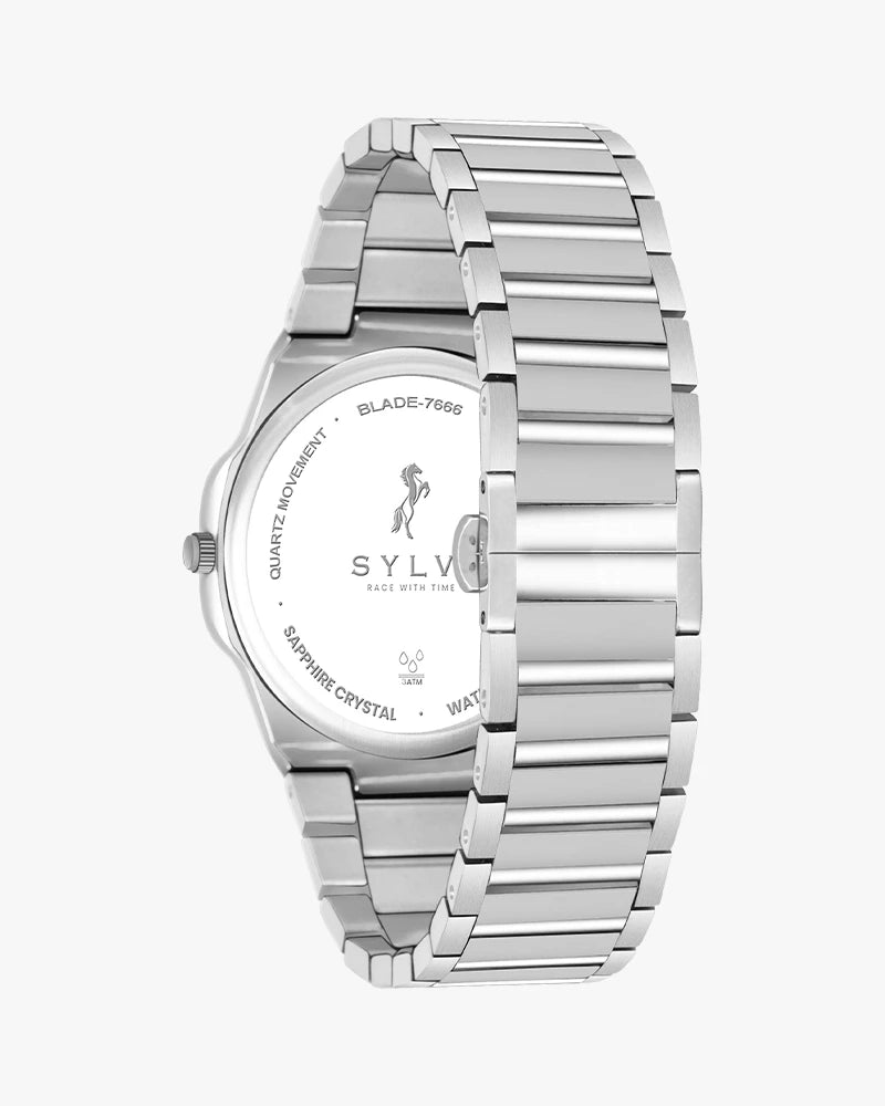 Blade Powder Blue Silver Steel