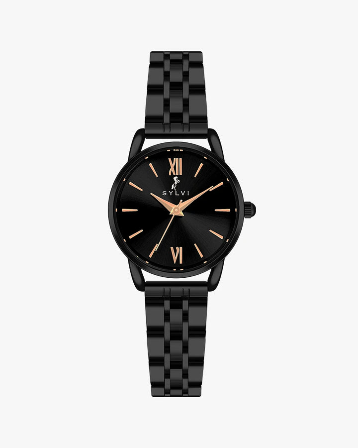 Sylvi Dazzle Black Black Women's Analog Watch Main Product Image
