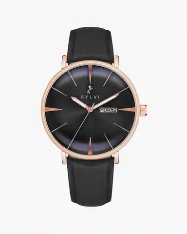 Elegadoom Black Rosegold Black Leather