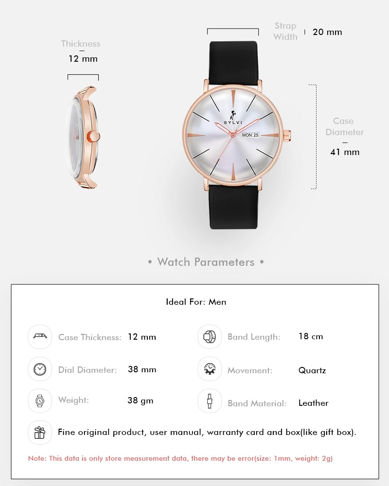 Elegadoom White Rosegold Black Leather