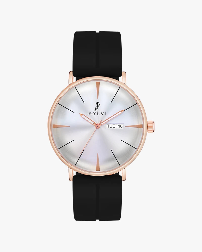 Elegadoom White Rosegold Black Silicone