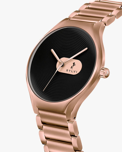 Elegare Black Rosegold Steel