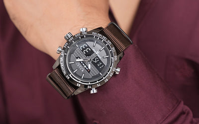 Sylvi Hawk Black Coffee Nylon Strap Model Watch Explore Best Watches