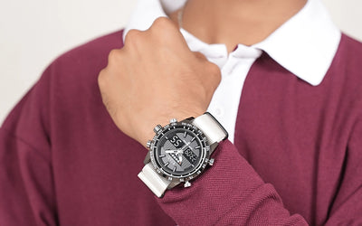 Sylvi Hawk Black White Nylon Strap Watch Model Explore Best Watches