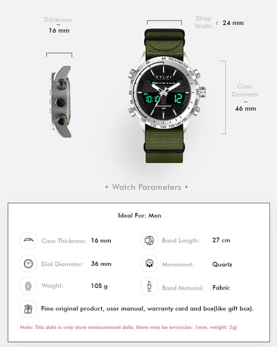 Sylvi Hawk Silver Green-Solid Nylon Watches