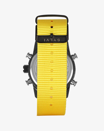 Sylvi Iconic Yellow Nylon Strap Watch