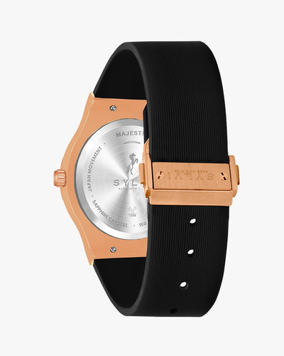 Majestic Black Rosegold Silicone