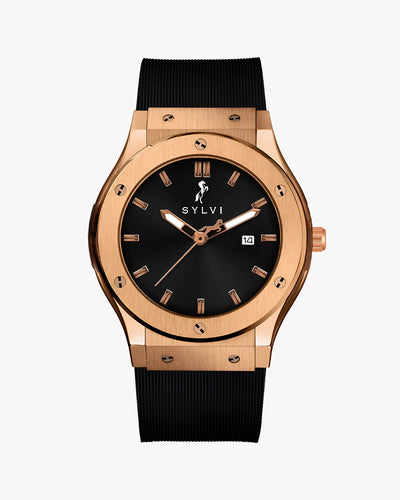 Majestic Black Rosegold Silicone