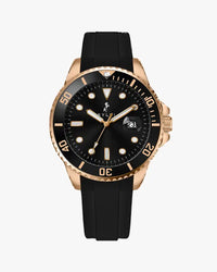 Ocean-X Black Rosegold Silicone